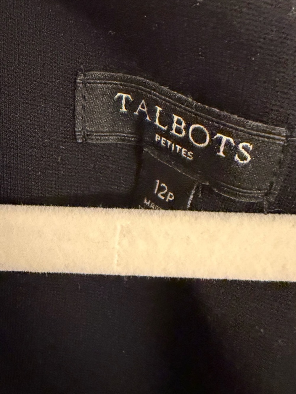 Talbots Petite Black Sleeveless Dress